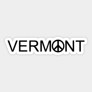 Vermont Peace Sign Sticker